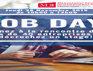 9ème édition du Job Day , Jeudi 28 novembre 2019