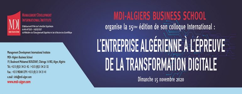 15ÈME COLLOQUE INTERNATIONAL DE MDI