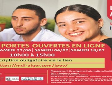 Pour la rentrée universitaire 2020/2021, MDI organise des journées « Portes Ouvertes en Ligne »